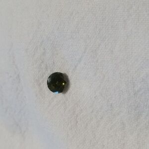 Round Dark Green Olivine Gemstone Or Verdelite (Green Tourmaline)
